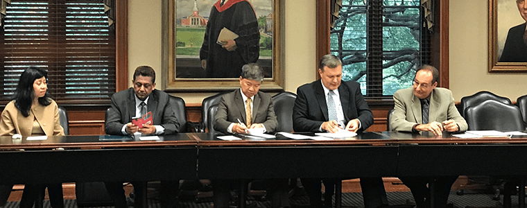 Partnership Agreement Signing Ceremony between KinderWorld International Group and Elmhurst College