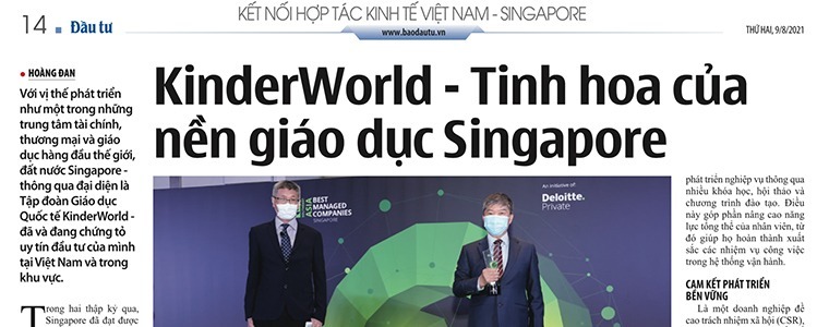 Kinderworld – Tinh Hoa Của Nền Giáo Dục Singapore