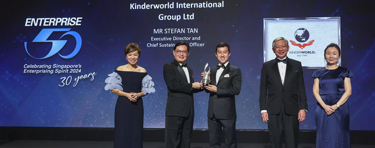 KinderWorld Ranked 9th in Singapore’s Prestigious Enterprise 50 Awards