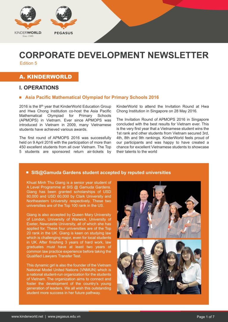 Newsletter July 2016